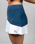 Nikki Active Skirt - White/Blue