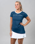 ALBA Active T-shirt - Blue/White