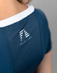 ALBA Active T-shirt - Blue/White