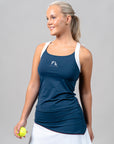 INES Active Tank Top - Blue/White