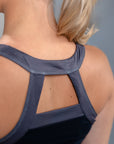 INES Active Tank Top - Black/Grey