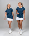 Nikki Active Skirt - White/Blue