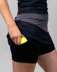 Nikki Active Skirt - Black/Grey