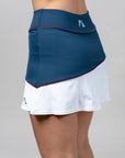Nikki Active Skirt - White/Blue