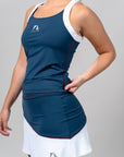 INES Active Tank Top - Blue/White