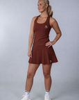MAYA Ribbed Skirt - Dark Ember