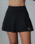 Annie Classic Skirt svart – padel- och tenniskjol med hög midja och klassisk design