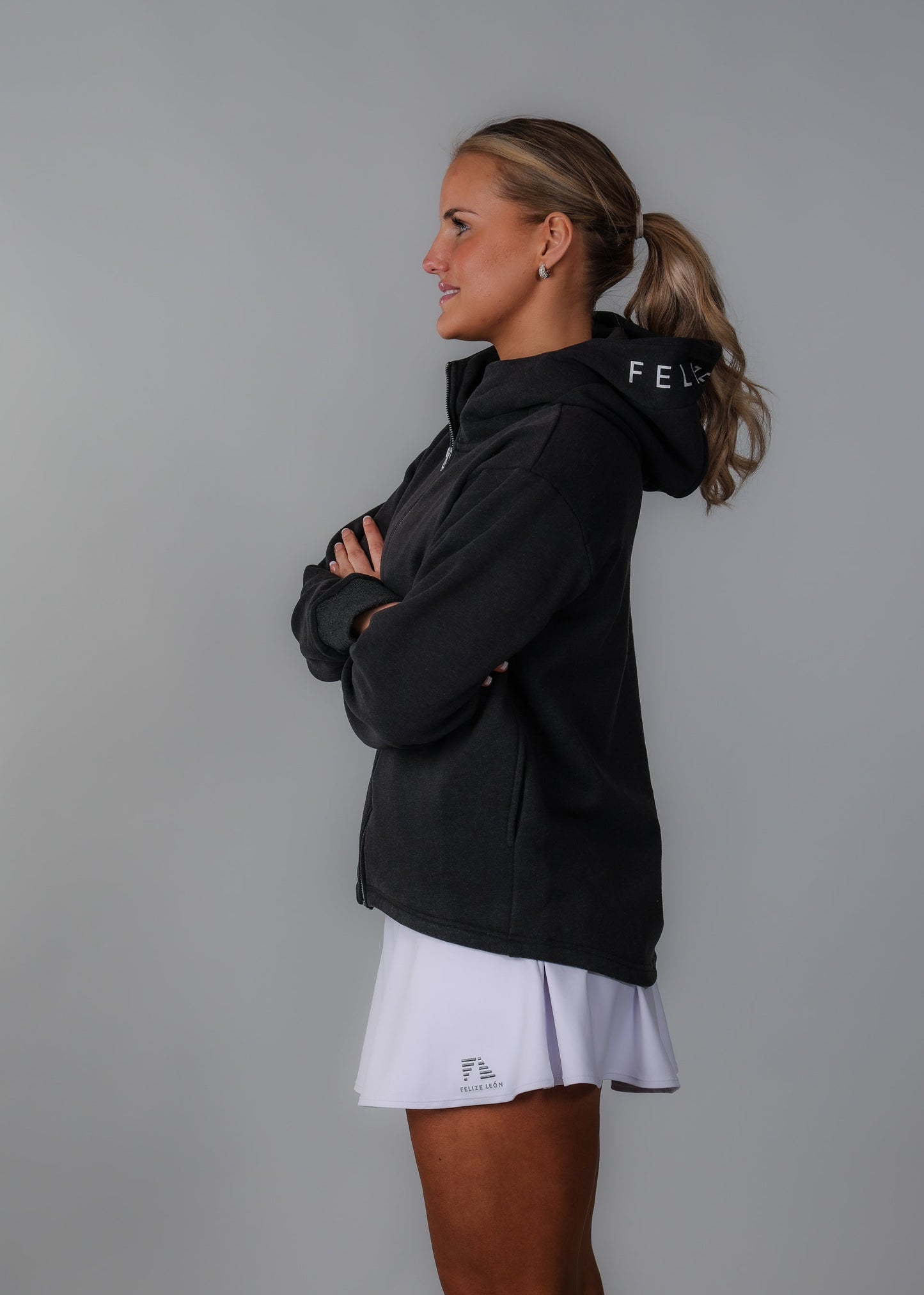 VICKY Performance Hoodie - Dark Grey