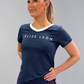 ALBA Active T-shirt - Blue/White
