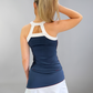 Ines Active Tank Top - Blue/White