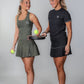 MAYA Ribbet nederdel - Army Green