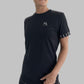 Alina Performance T-shirt - Svart - Framifrån vy - Perfekt för padel och tennis