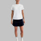 Alina Performance T-shirt -Färg vit - Framifrån vy - Perfekt för padel och tennis - modellbild