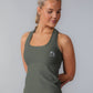 SANNIE Ribbed Tank Top - Army Green
